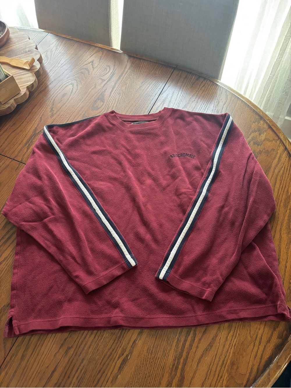 VTG Y2K Abercrombie & Fitch men's XL red crewneck sweatshirt